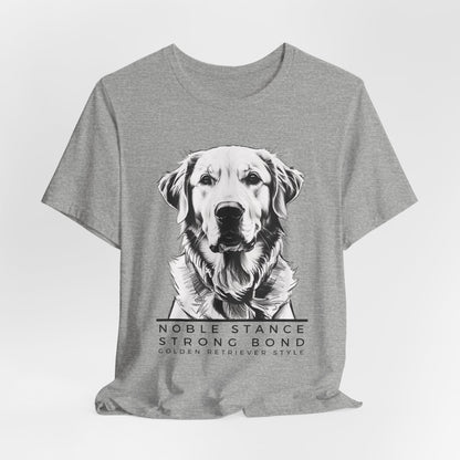 Noble Stance Strong Bond Golden Retriever Style Unisex T-Shirt