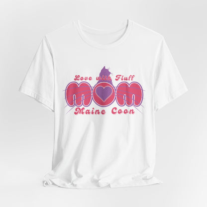 Maine Coon Mom Love With Fluff Women T-Shirt