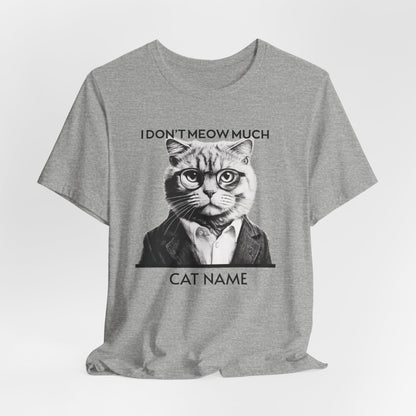 Cat Name Personalize Unisex T-Shirt