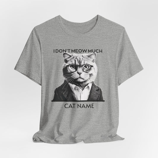 Cat Name Personalize Unisex T-Shirt