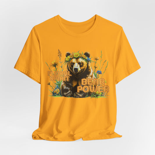 Floral Spirit Bear Power Women T-Shirt