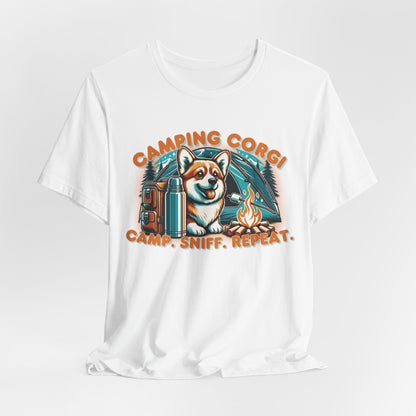 Camping Corgi Camp Sniff Repeat Unisex T-Shirt