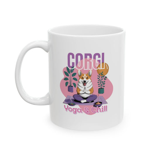 Corgi Yoga & Chill Mug