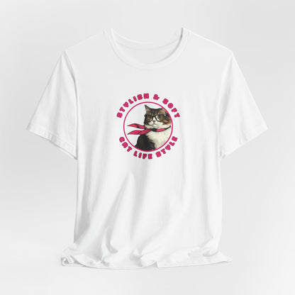Stylish & Soft Cat Life Style Women T-Shirt