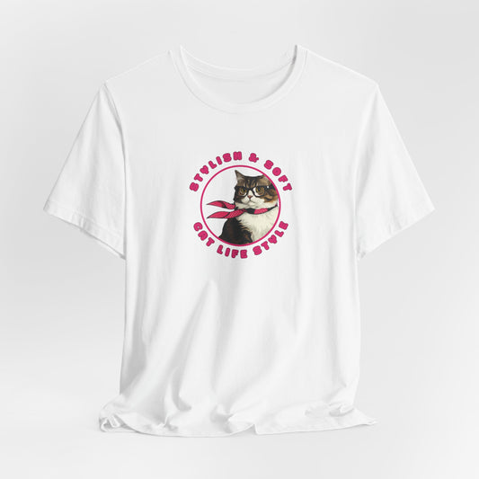 Stylish & Soft Cat Life Style Women T-Shirt