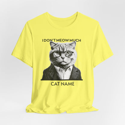 Cat Name Personalize Unisex T-Shirt