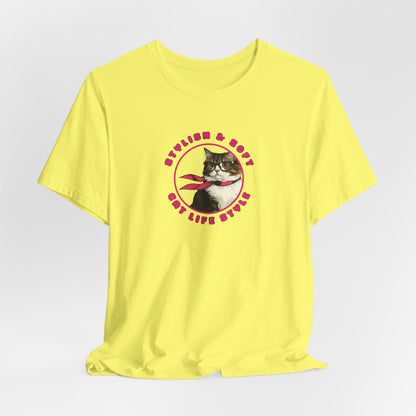 Stylish & Soft Cat Life Style Women T-Shirt