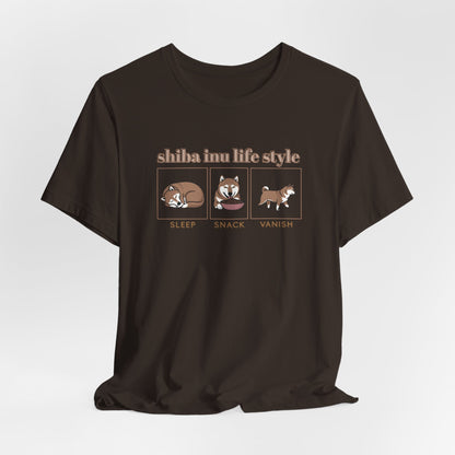 Sleep Snack Vanish Shiba Life Style Unisex T-Shirt