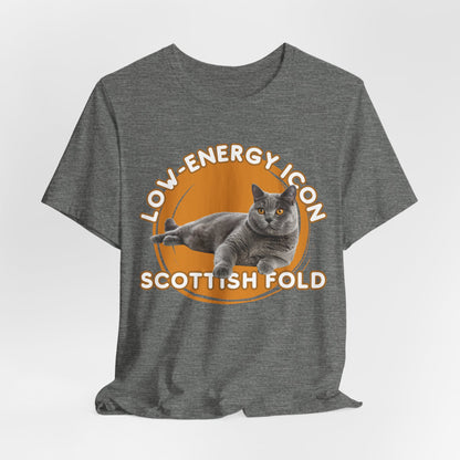 Low-Energy Icon Scottish Fold Unisex T-Shirt