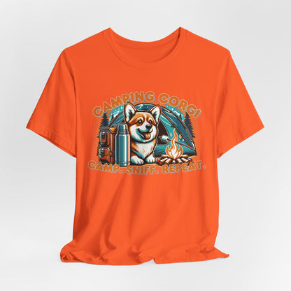 Camping Corgi Camp Sniff Repeat Unisex T-Shirt