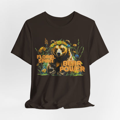 Floral Spirit Bear Power Women T-Shirt