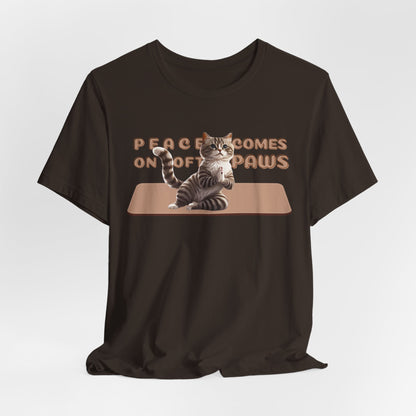 Peace Comes On Soft Paws Unisex T-Shirt