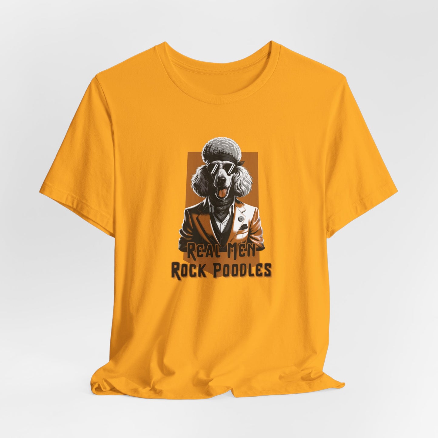 Real Men Rock Poodles Men T-Shirt