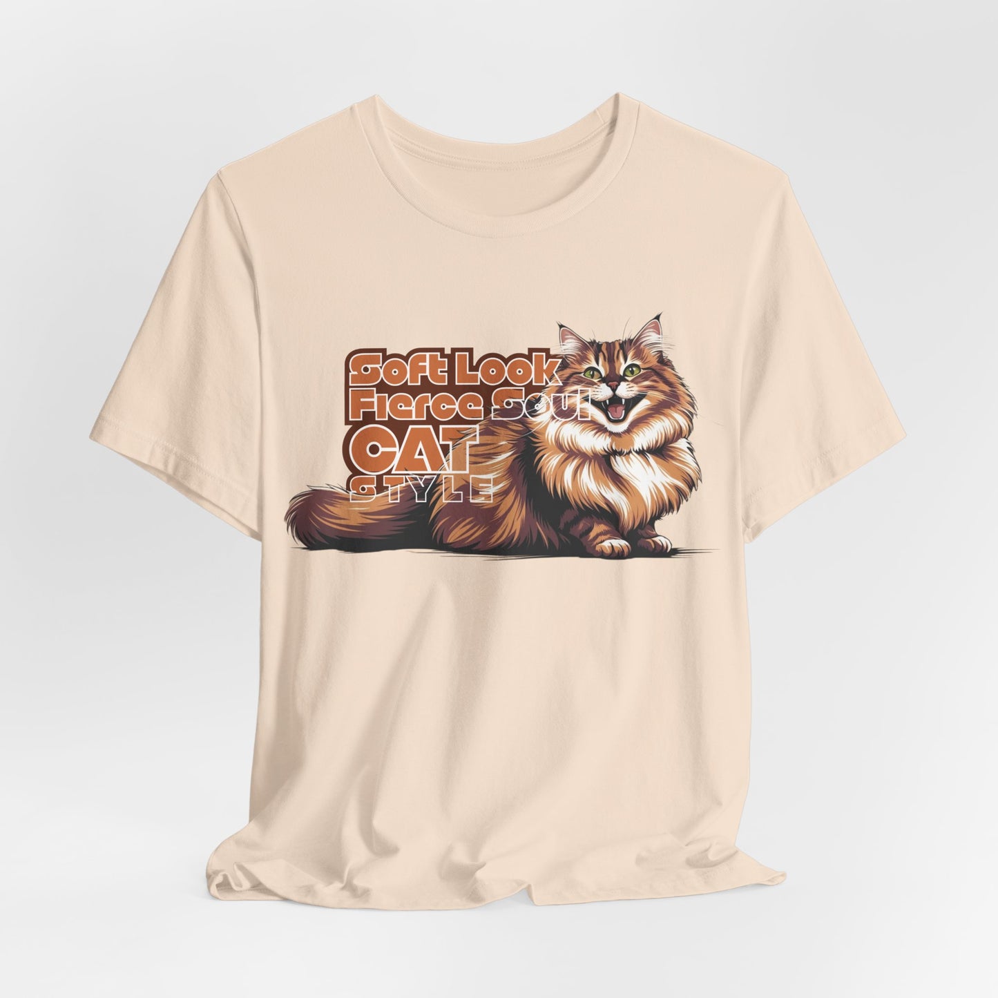 Soft Look Fierce Soul Cat Style Unisex T-Shirt