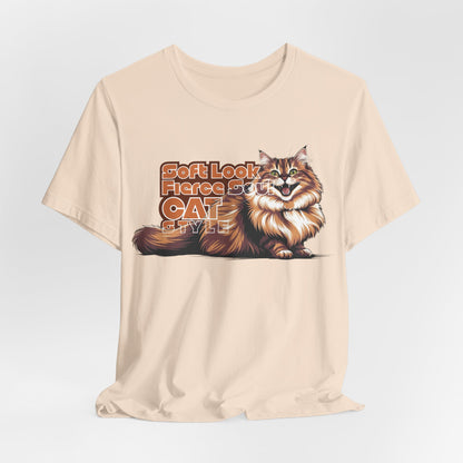 Soft Look Fierce Soul Cat Style Unisex T-Shirt