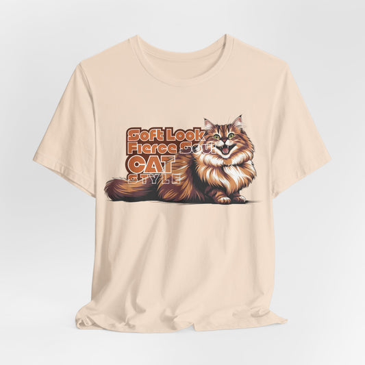 Soft Look Fierce Soul Cat Style Unisex T-Shirt