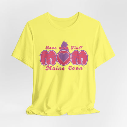 Maine Coon Mom Love With Fluff Women T-Shirt