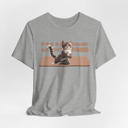 Peace Comes On Soft Paws Unisex T-Shirt
