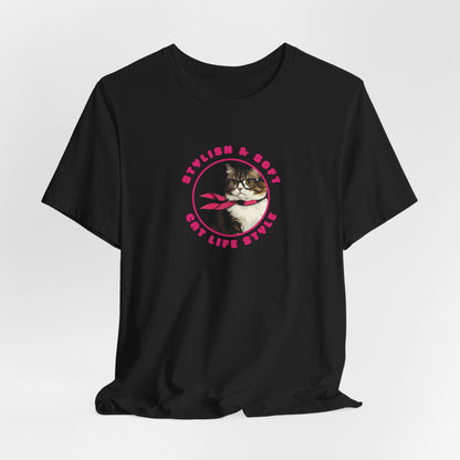 Stylish & Soft Cat Life Style Women T-Shirt