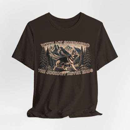 With My Shepherd The Journey Never Ends Unisex T-Shirt