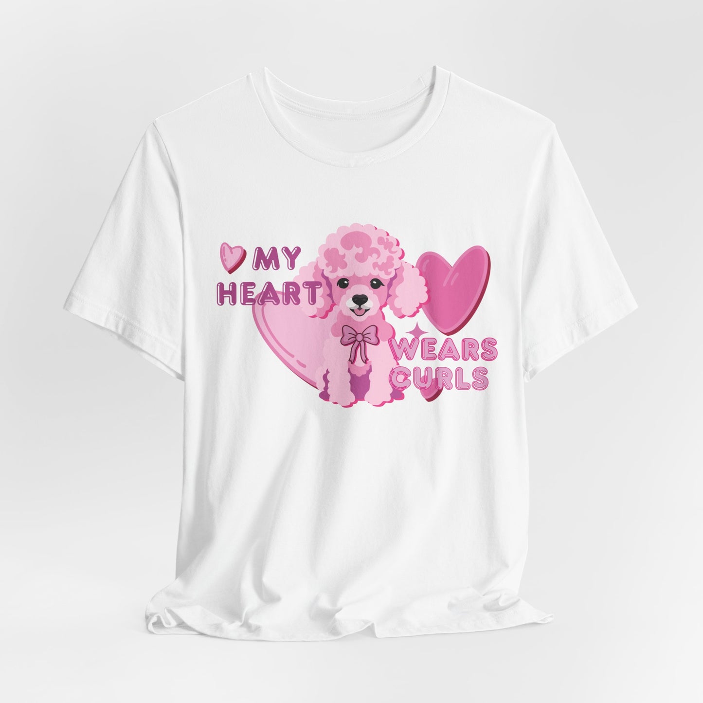My Heart Wears Curls Women T-Shirt