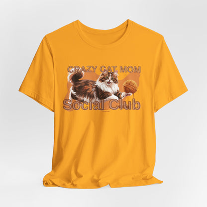 Crazy Cat Mom Social Club Women T-Shirt