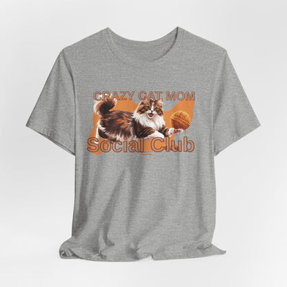 Crazy Cat Mom Social Club Women T-Shirt