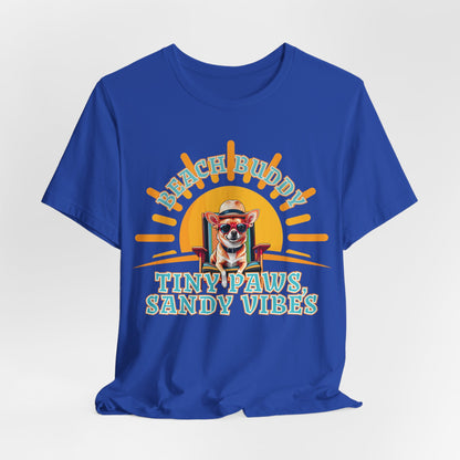 Beach Buddy Tiny Paws Sandy Vibes Unisex T-Shirt