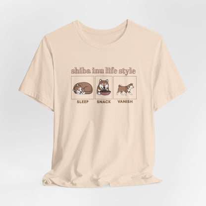 Sleep Snack Vanish Shiba Life Style Unisex T-Shirt