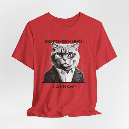 Cat Name Personalize Unisex T-Shirt