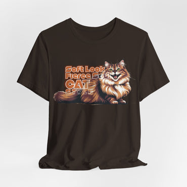 Soft Look Fierce Soul Cat Style Unisex T-Shirt