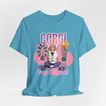 Corgi Yoga & Chill Women T-Shirt