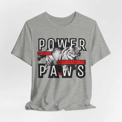 Maine Coon Main Character Power Fur Paws Unisex T-Shirt