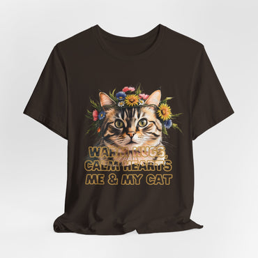 Warm Hugs Calm Hearts Me & My Cat Women T-Shirt