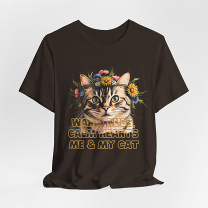 Warm Hugs Calm Hearts Me & My Cat Women T-Shirt