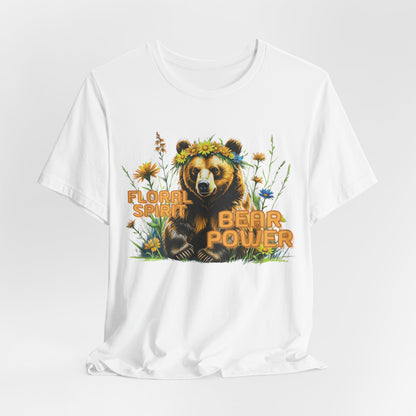 Floral Spirit Bear Power Women T-Shirt