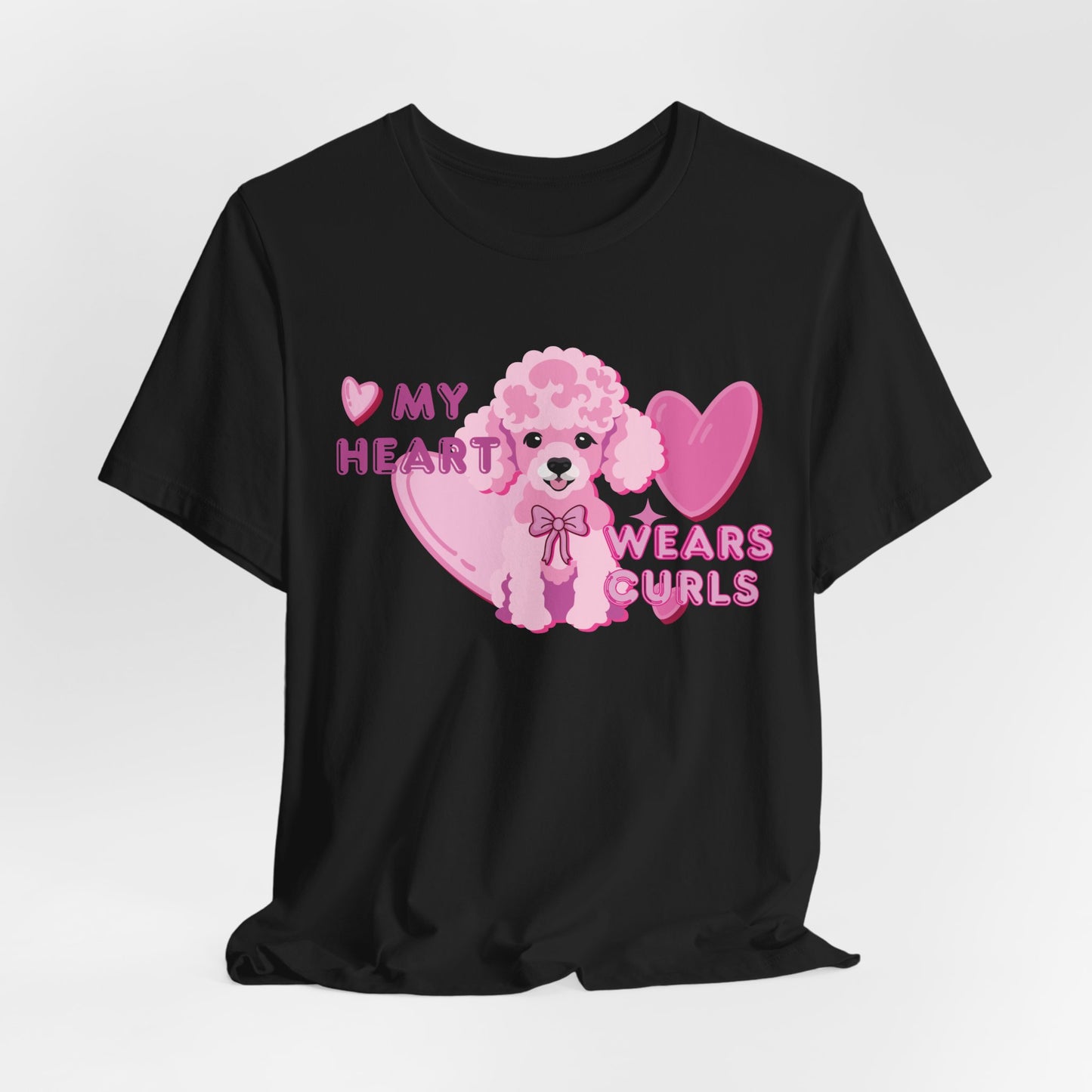 My Heart Wears Curls Women T-Shirt