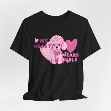 My Heart Wears Curls Women T-Shirt