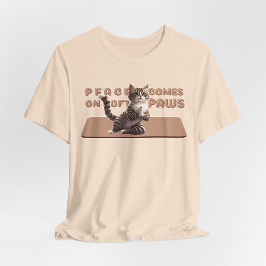 Peace Comes On Soft Paws Unisex T-Shirt