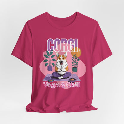 Corgi Yoga & Chill Women T-Shirt