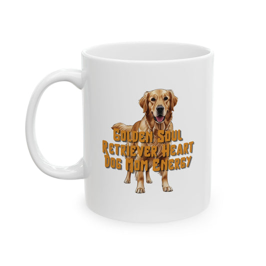 Golden Soul Retriever Heart Dog Mom Energy Mug