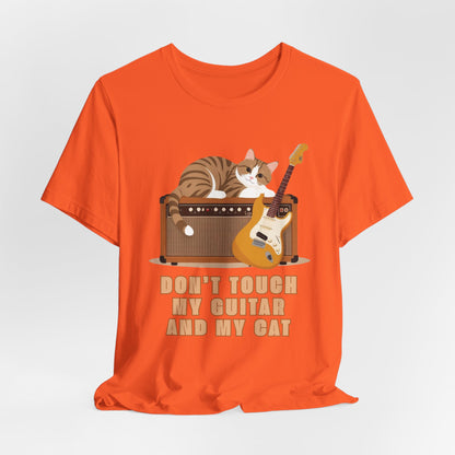 Don’t Touch My Guitar Or My Cat Unisex T-Shirt