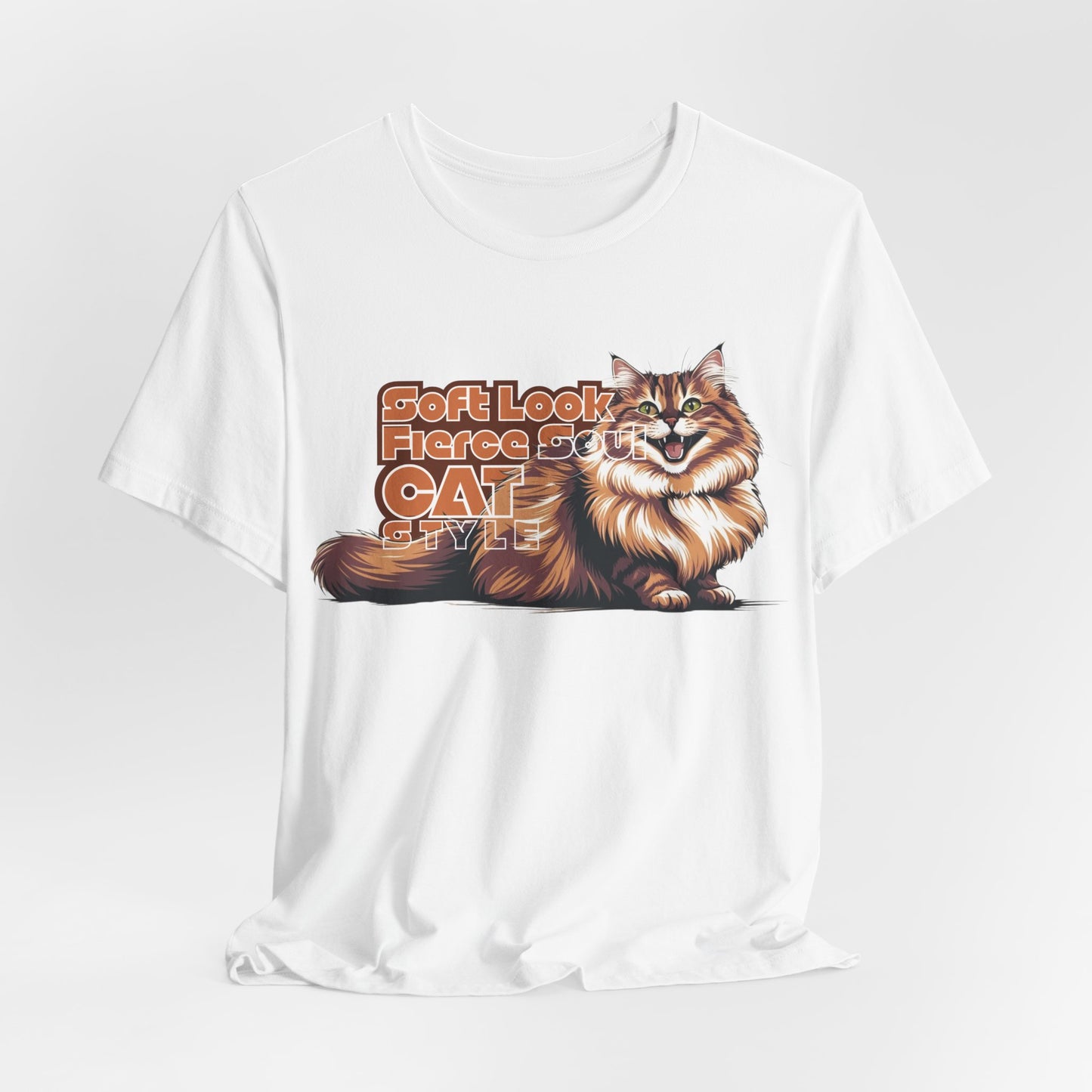 Soft Look Fierce Soul Cat Style Unisex T-Shirt
