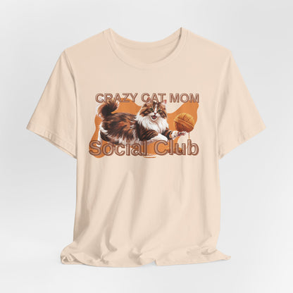 Crazy Cat Mom Social Club Women T-Shirt
