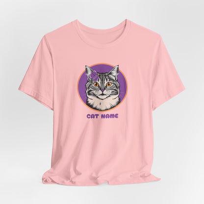 Cat Name Personalize Women T-Shirt