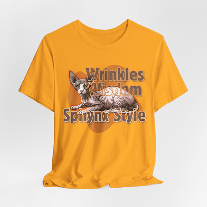 Wrinkles & Wisdom Sphynx Style Unisex T-Shirt