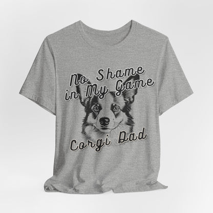 No Shame In My Game Corgi Dad Men T-Shirt