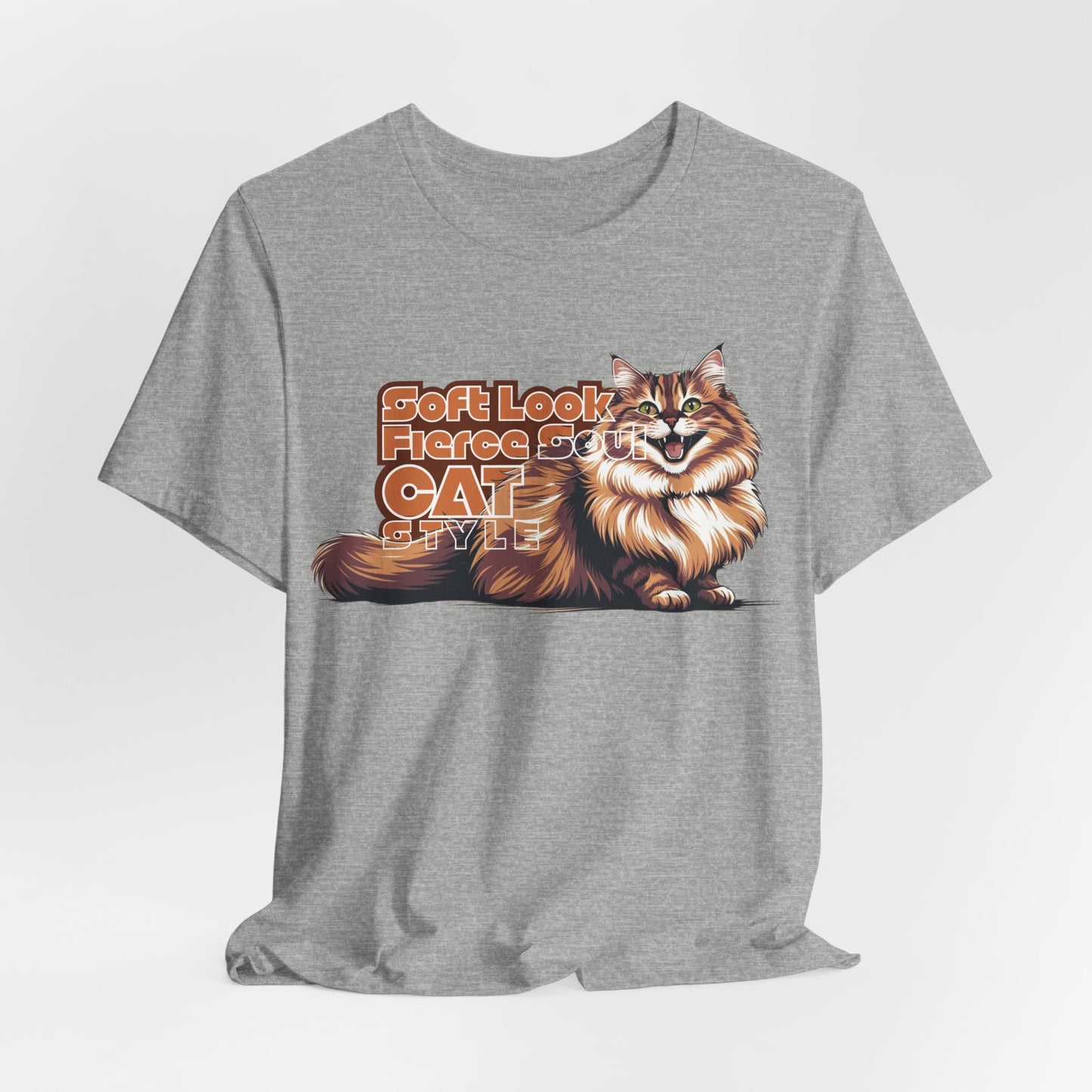 Soft Look Fierce Soul Cat Style Unisex T-Shirt