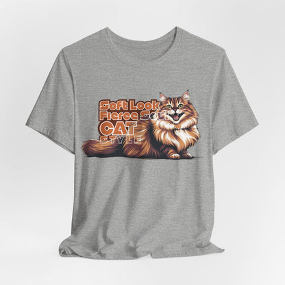 Soft Look Fierce Soul Cat Style Unisex T-Shirt