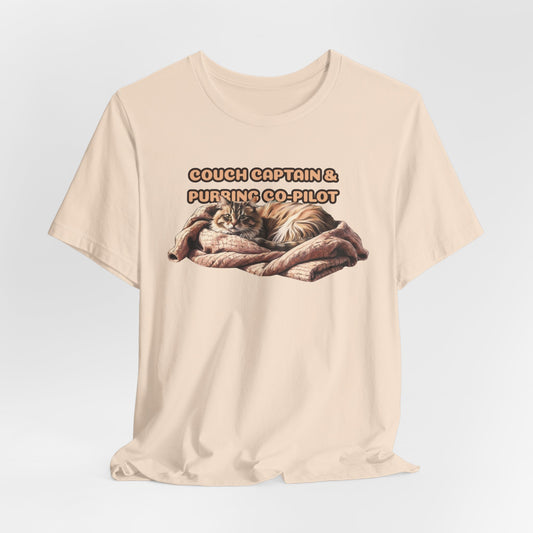 Couch Captain & Purring Co-Pilot Unisex T-Shirt
